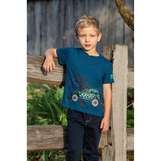 Thomas Cook Boy’s Lucas Short Sleeve Henley Tee