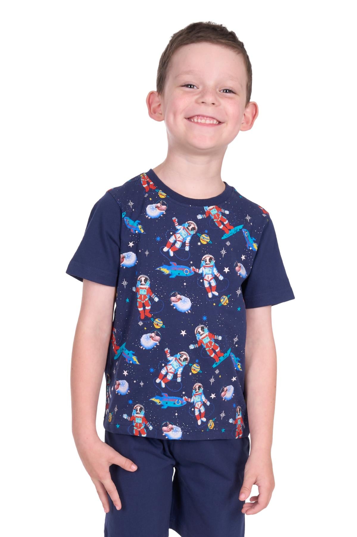 Thomas Cook Boy’s Galaxy Glow In The Dark PJ’s