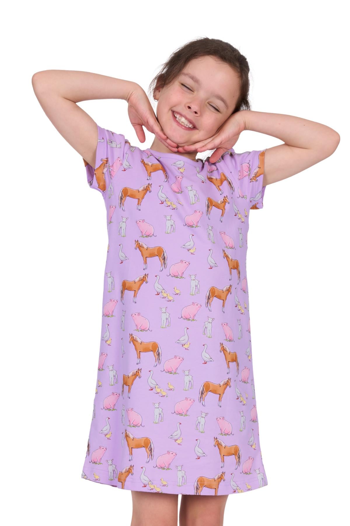 Thomas Cook Girl’s Farm Friends Glow In The Dark Nightie