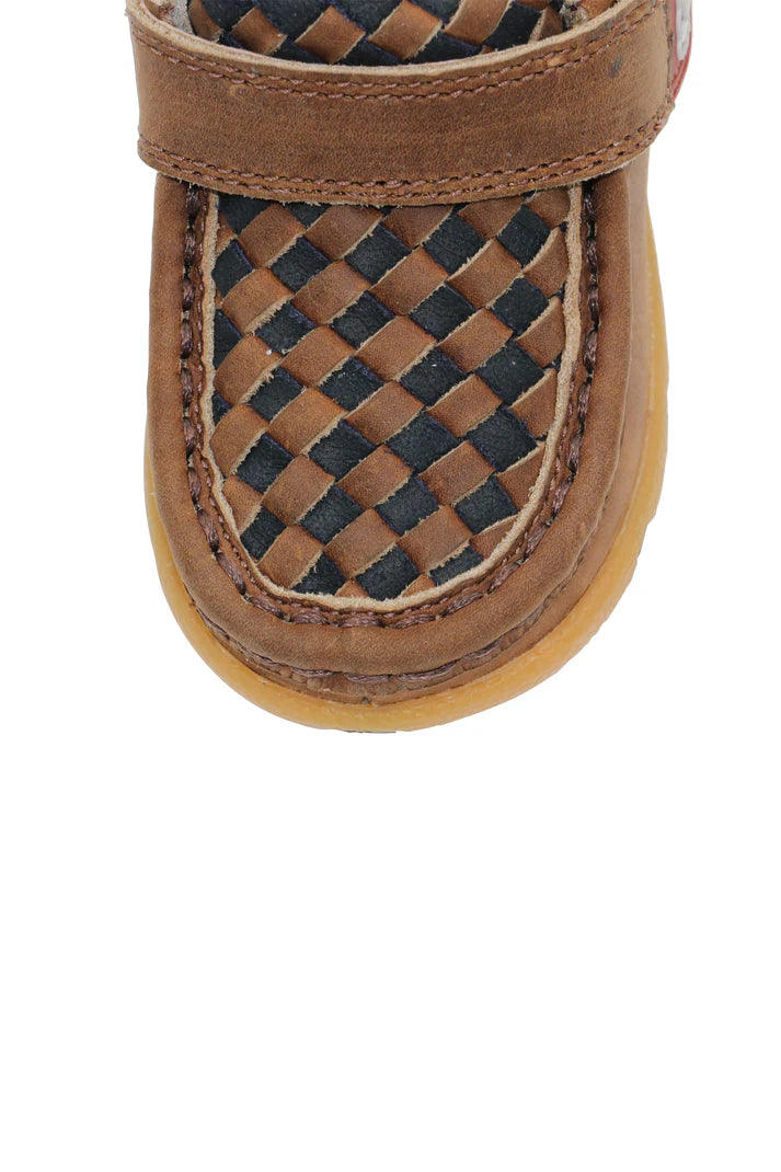 Twisted X® Infants Weave Casual Mocs – Brown/Black