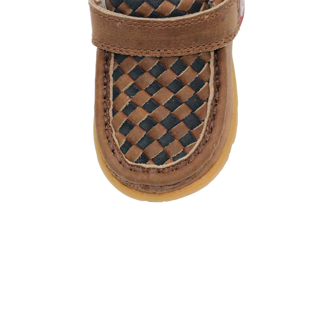 Twisted X® Infants Weave Casual Mocs – Brown / Black