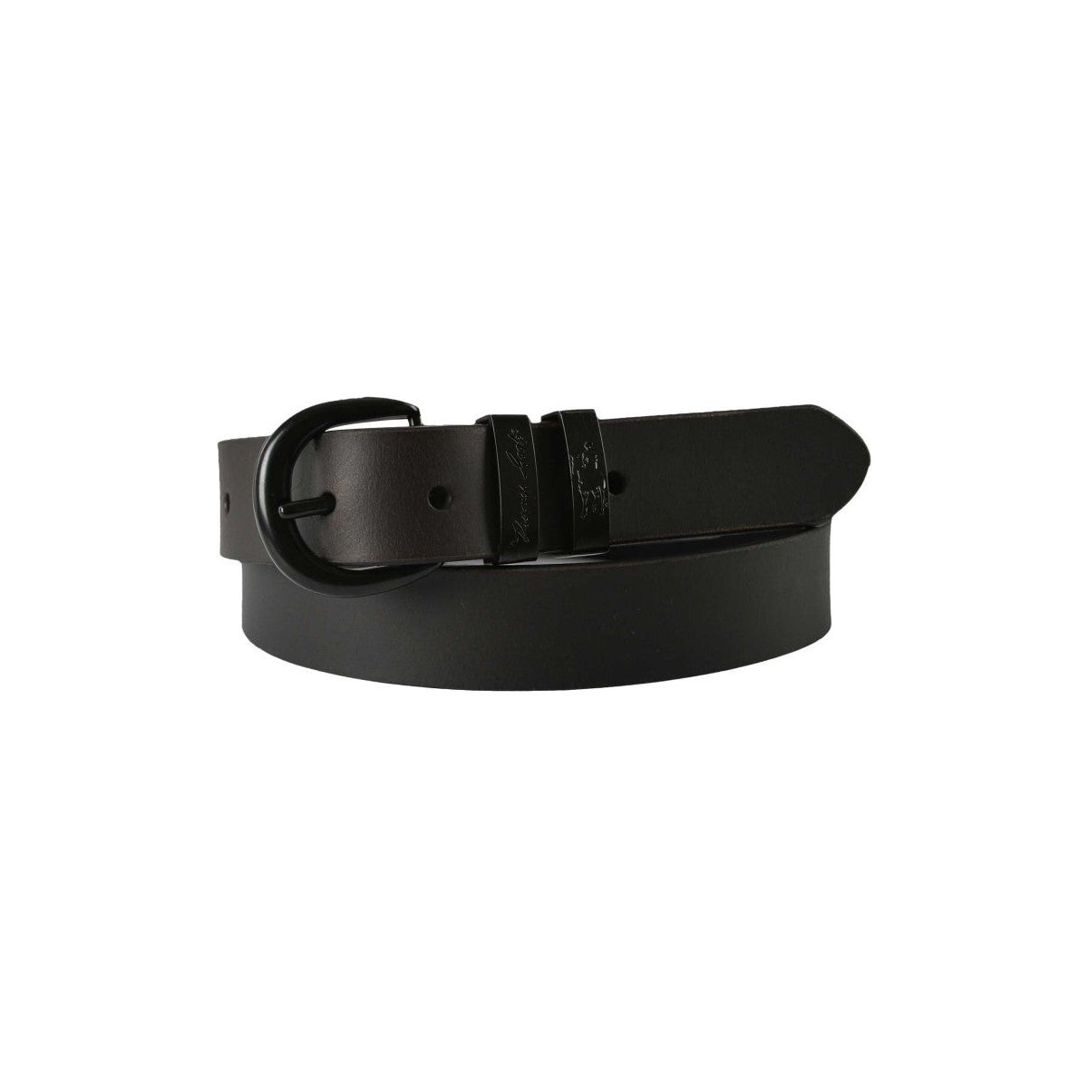 Thomas Cook - Narrow Black Twin Keeper Belt