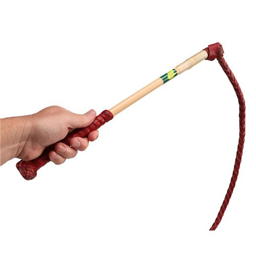 Nemeth Red hide Yard Whip - 4 Plait
