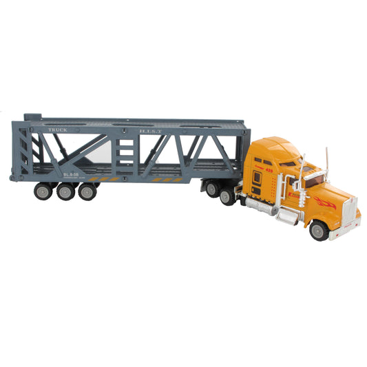 🚛 Semi Trailer Truck Set – Tanker, Coal Truck, Cattle Truck & Shipping Container