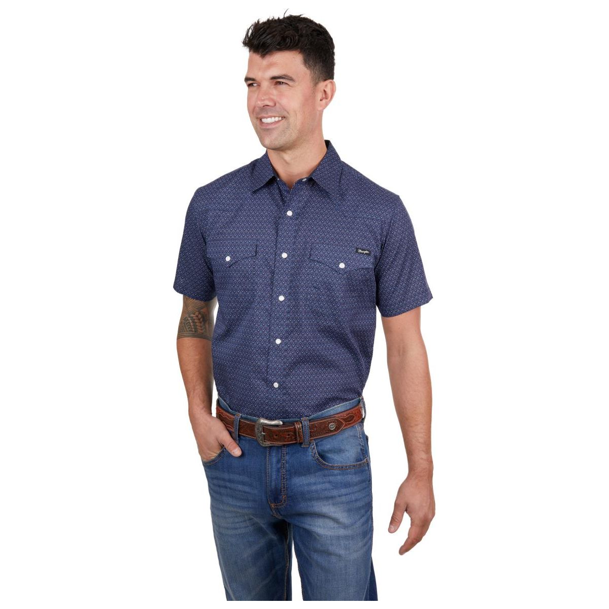 Wrangler - Men's Matt Short Sleeve Shirt