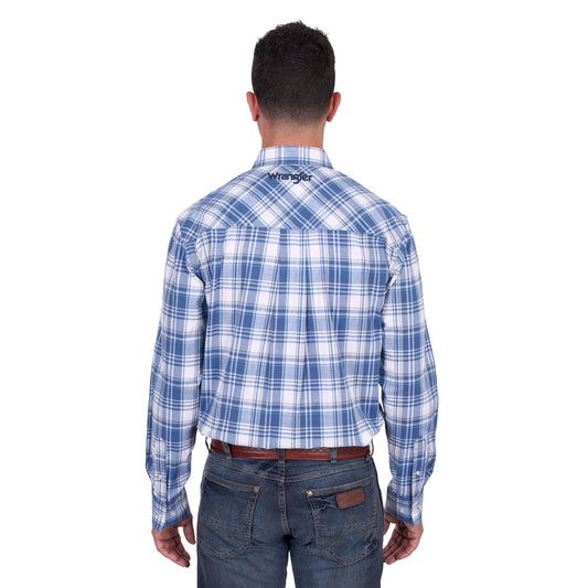 Wrangler Men’s Ranger Check Button Down Long Sleeve Shirt