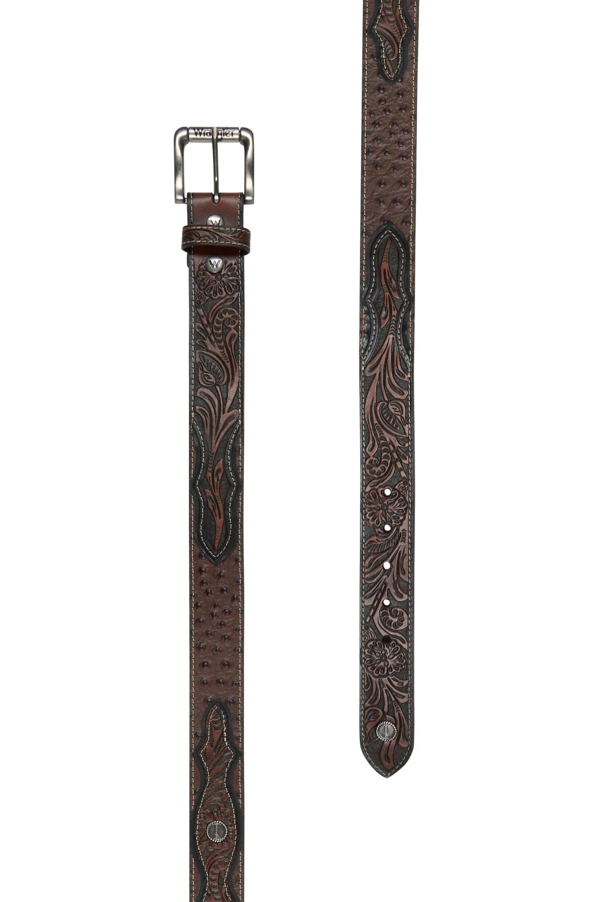 Wrangler Fraser Belt – Ostrich Embossed Leather