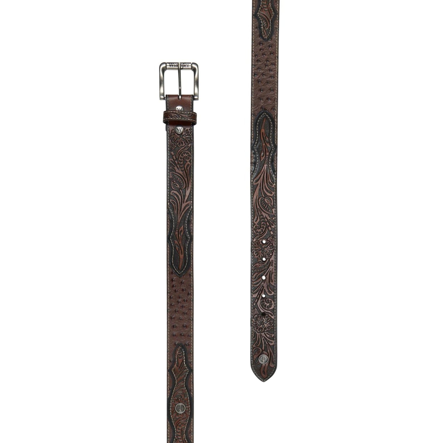 Wrangler Fraser Belt – Ostrich Embossed Leather