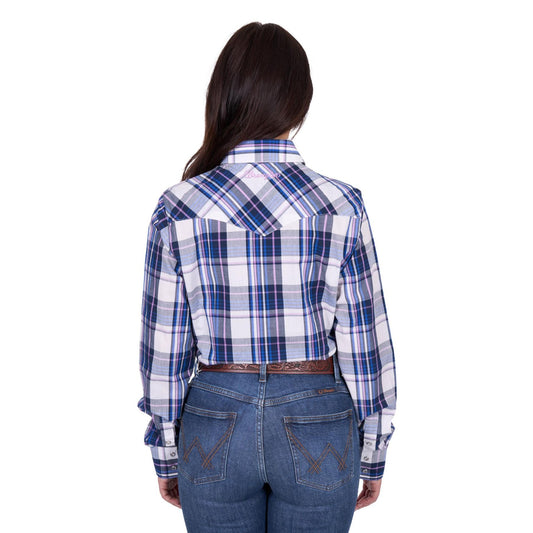 Wrangler Women’s Peyton Check Long Sleeve Shirt