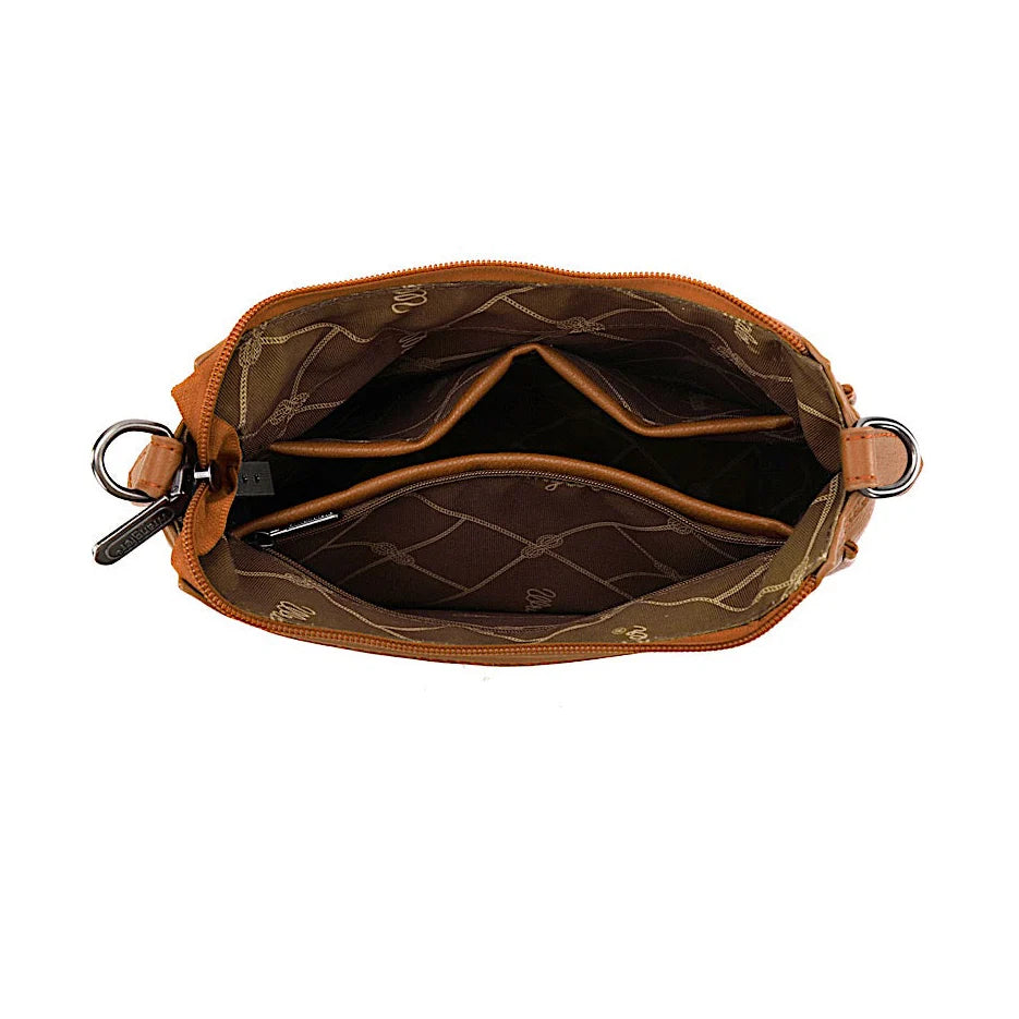 Wrangler Cilia Aztec Crossbody Bag – Tan