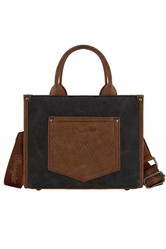 Wrangler Feature Buckle Crossbody Bag - Black