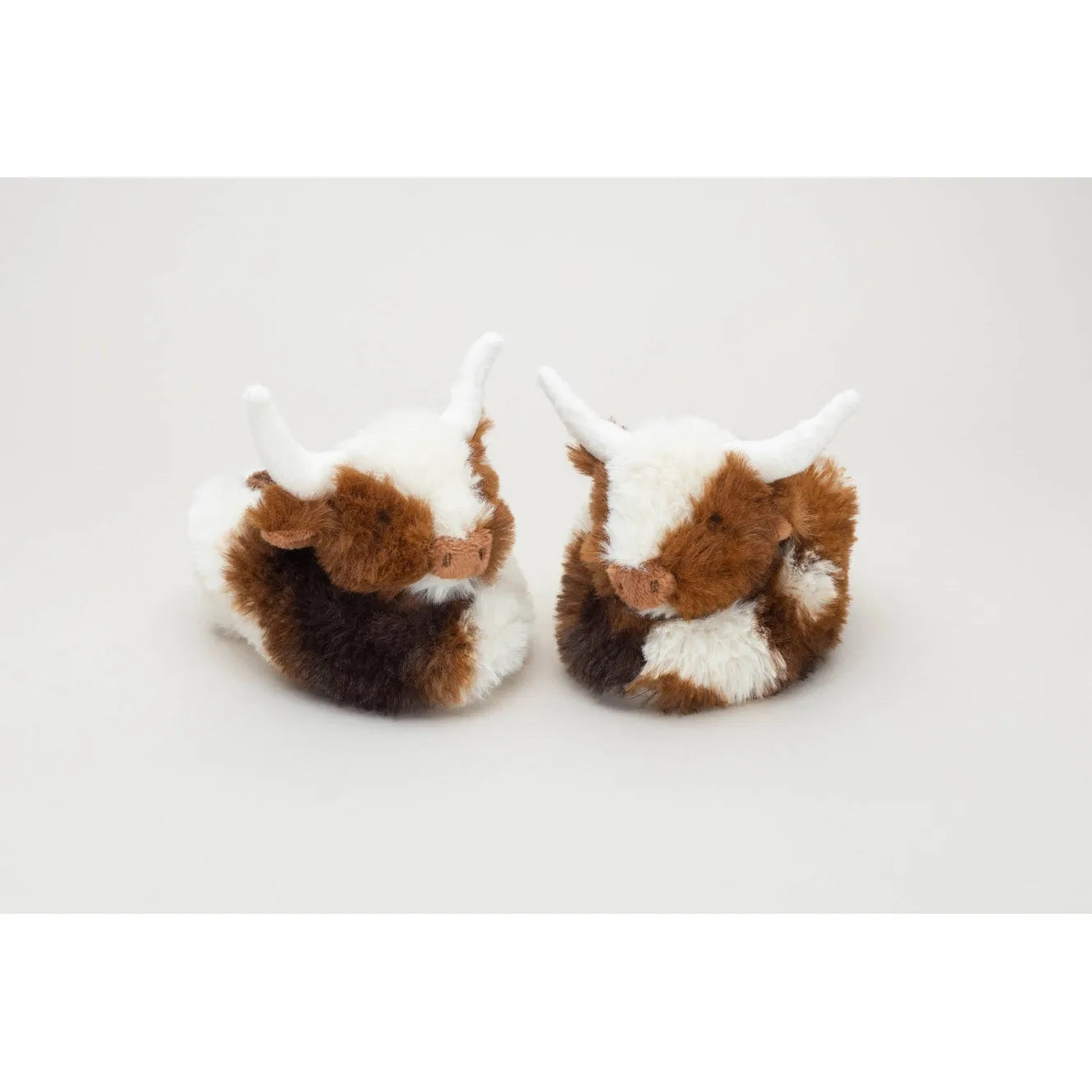 Texas Longhorn Highland Cow Plush Baby Slippers House Shoes