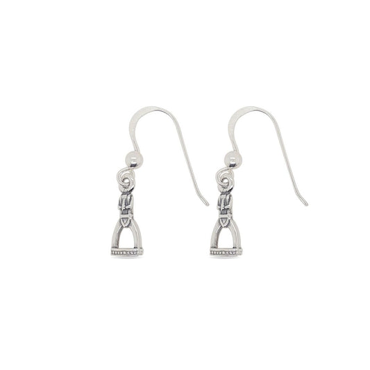 MCJ - Stirrup Sterling Silver Hook Earrings
