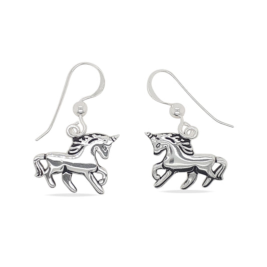 MCJ - Unicorn Sterling Silver Drop Earring