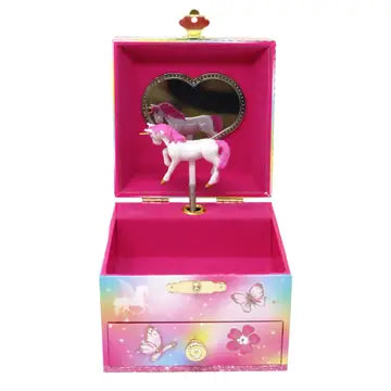 Pink Poppy Dreamland Unicorn Musical Jewellery Box – Small