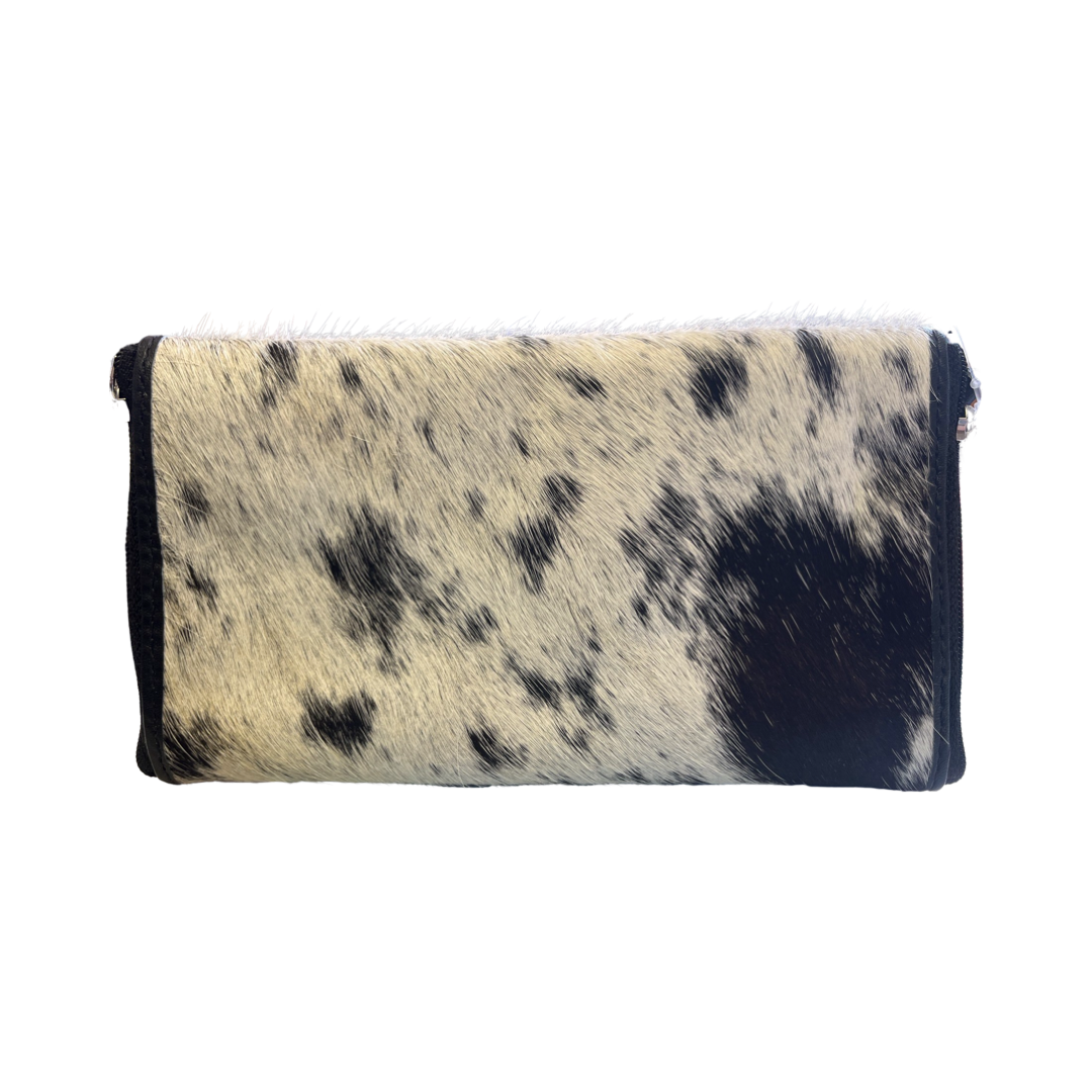 Cowhide Double Spectacle Case - Black SPEC 05