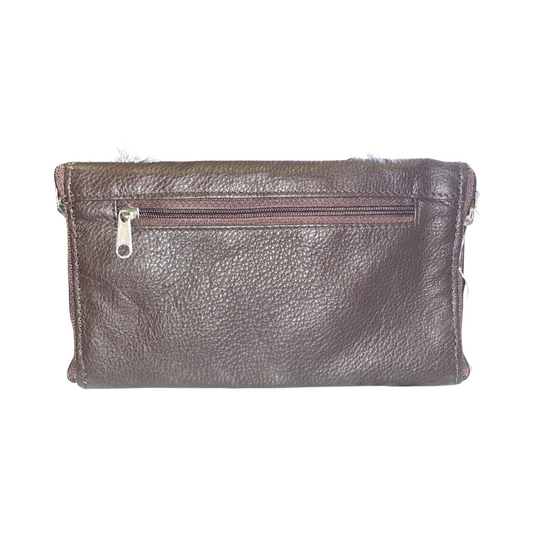 Cowhide Double Spectacle Case - Dark Brown - SPEC07