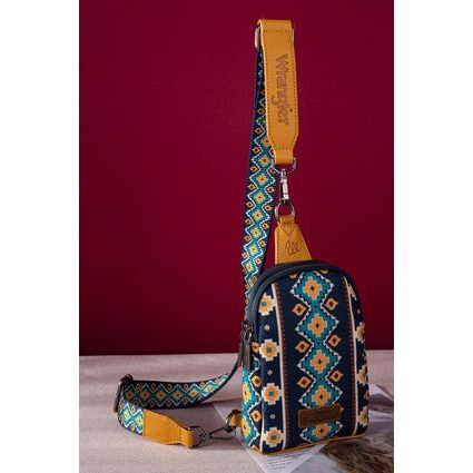 Wrangler - Womens Navy - Southwestern Large Wallet