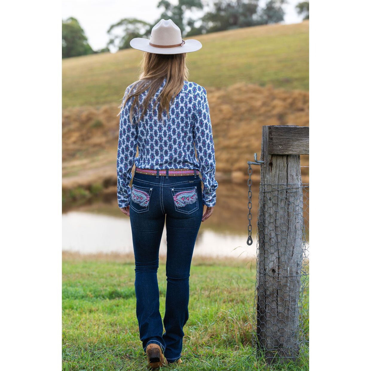 Pure Western - Odelia Boot Cut Jean - 34 leg
