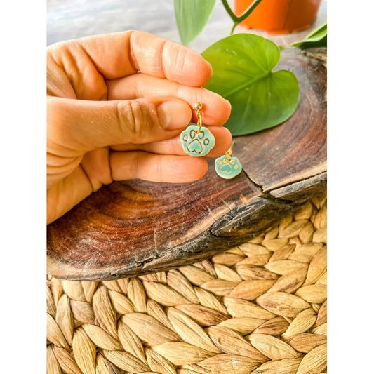 Paw Print - Porcelain Earrings