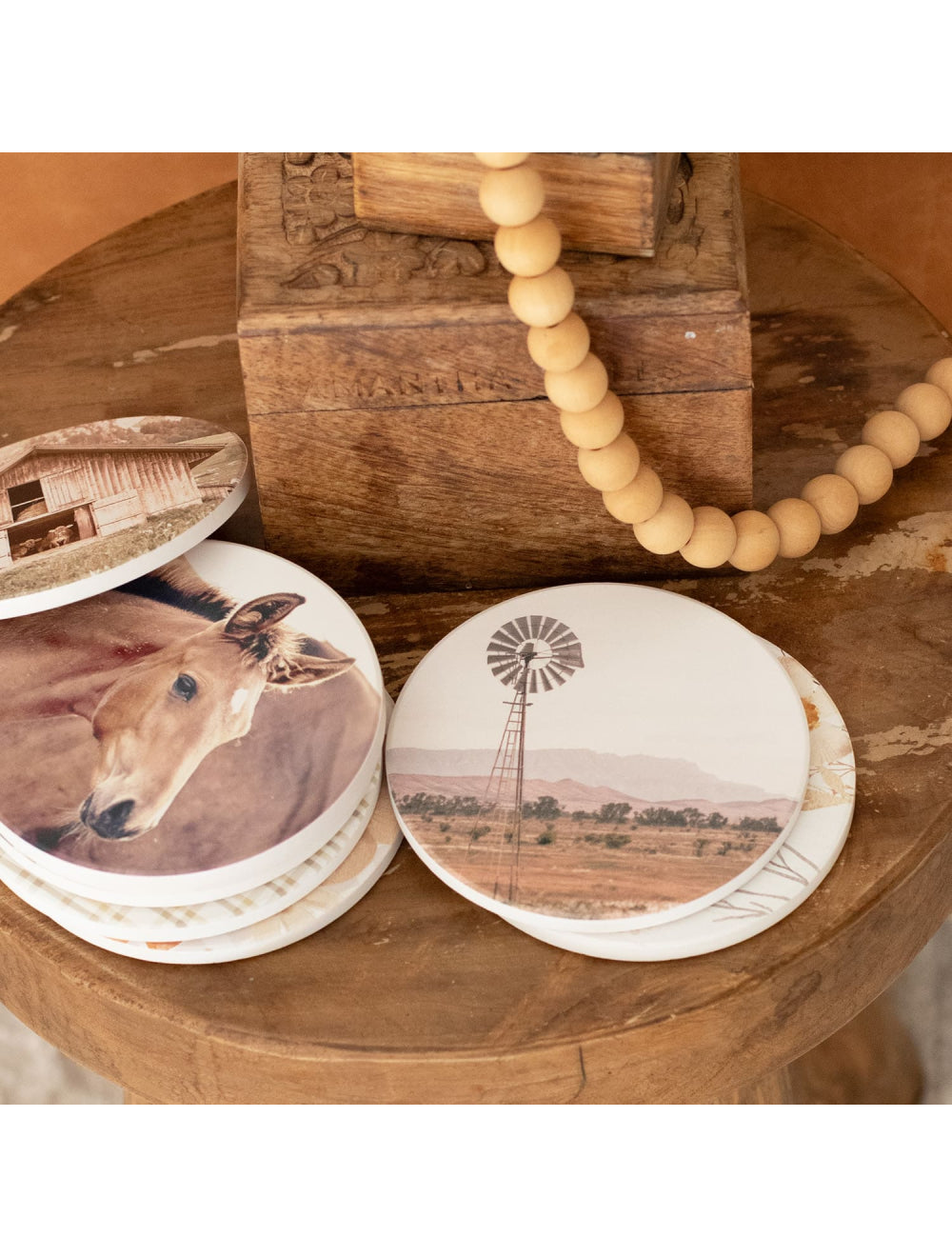 Rustic Meadow Coaster Set of 6