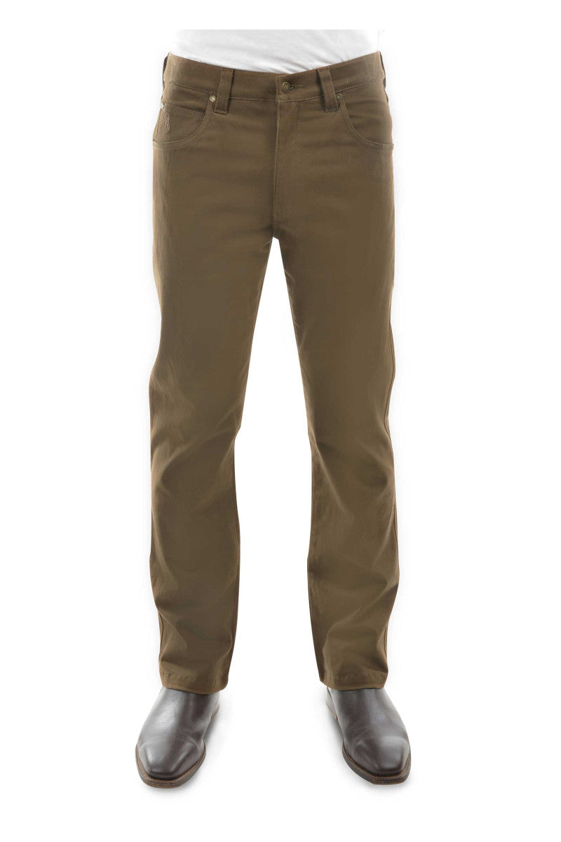 Thomas Cook Men's Stretch Moleskin Jean – Mid Rise Regular Straight – 30" Leg