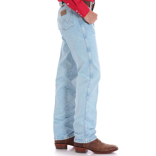 Wrangler 13 Original High Rise Regular Fit Tapered Leg Jeans. 34 leg