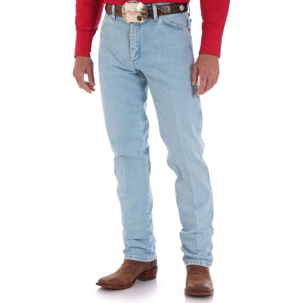 Wrangler 13 Original High Rise Regular Fit Tapered Leg Jeans. 34 leg