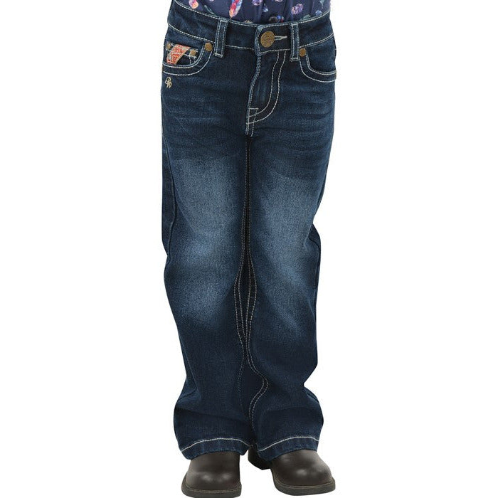Pure Western - Girl's Aztec Boot Cut Jean