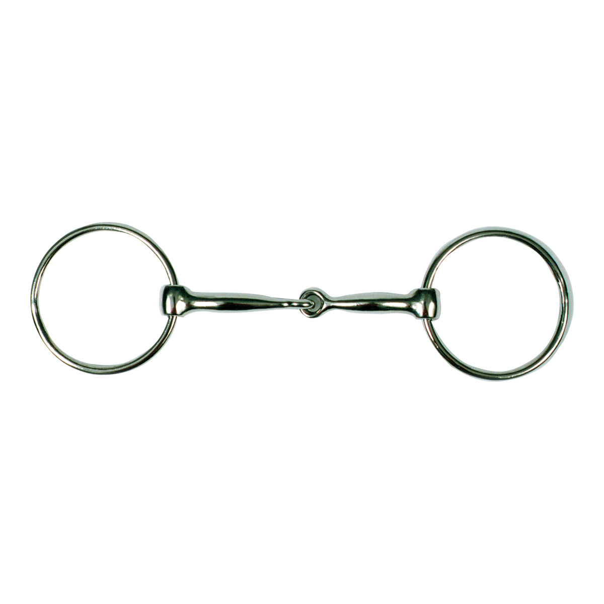 Solid Stainless Steel - Ring Snaffle Bit - 65mm Rings