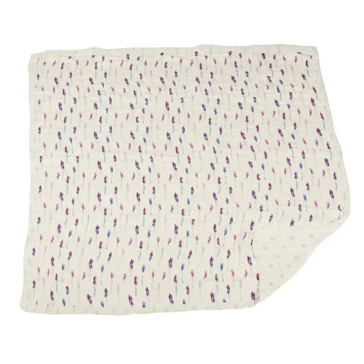 Lavender and Lavender Flower Newcastle Blanket