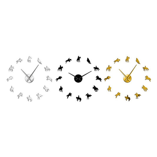 Equestrian DIY Large Wall Clock