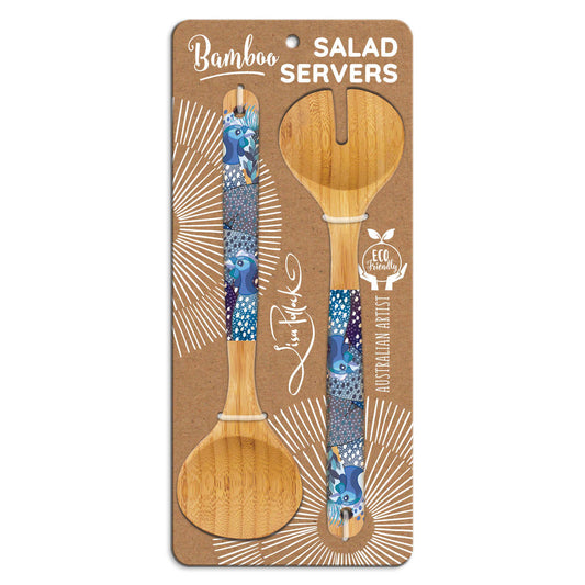 Blue Guineas - Salad Servers