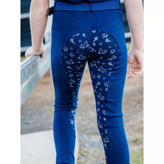 Peter Williams - Mystical Gel Seat Pull-On Jodhpurs - Children - Navy
