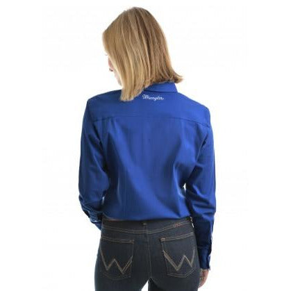 Wrangler - Tracey Drill Shirt L/Shirt - Blue