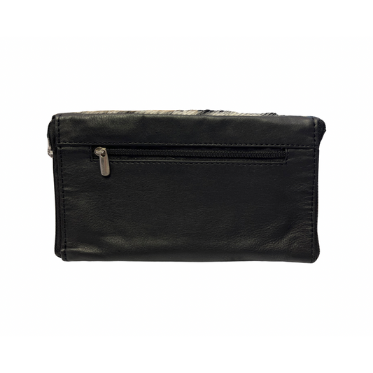 Cowhide Double Spectacle Case  - Black SPEC 05