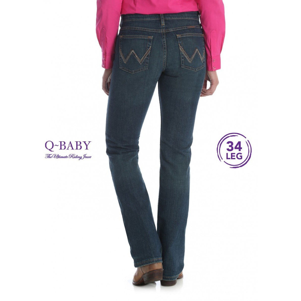 Wrangler Women’s Ultimate Riding Jean – Q-Baby – Tuff Buck (34" Leg)