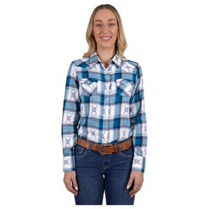 Pure Western - Women’s Carita Check Western Long Sleeve Shirt