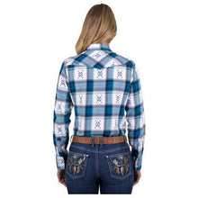 Load image into Gallery viewer, Pure Western - Women’s Carita Check Western Long Sleeve Shirt
