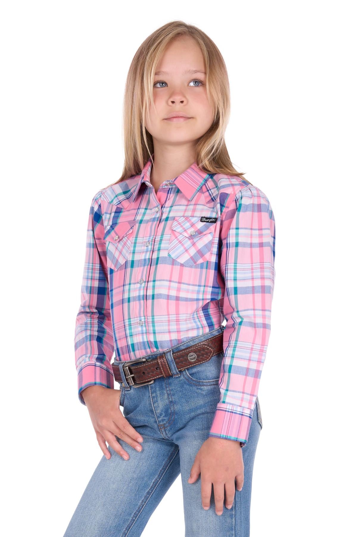 Wrangler Girl’s Kiara Long Sleeve Shirt