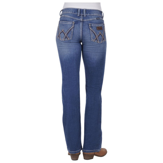 Wrangler - 34" leg Retro Mae Mid-Rise Boot Cut Jeans