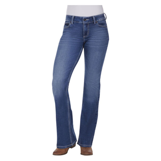 Wrangler - 34" leg Retro Mae Mid-Rise Boot Cut Jeans