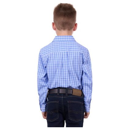 Hard Slog - Kid's Ron Half Placket Long Sleeve Shirt