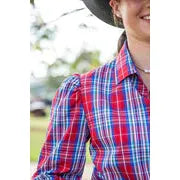 Load image into Gallery viewer, Black Colt - Alina Shirt - Red/Blue Plaid

