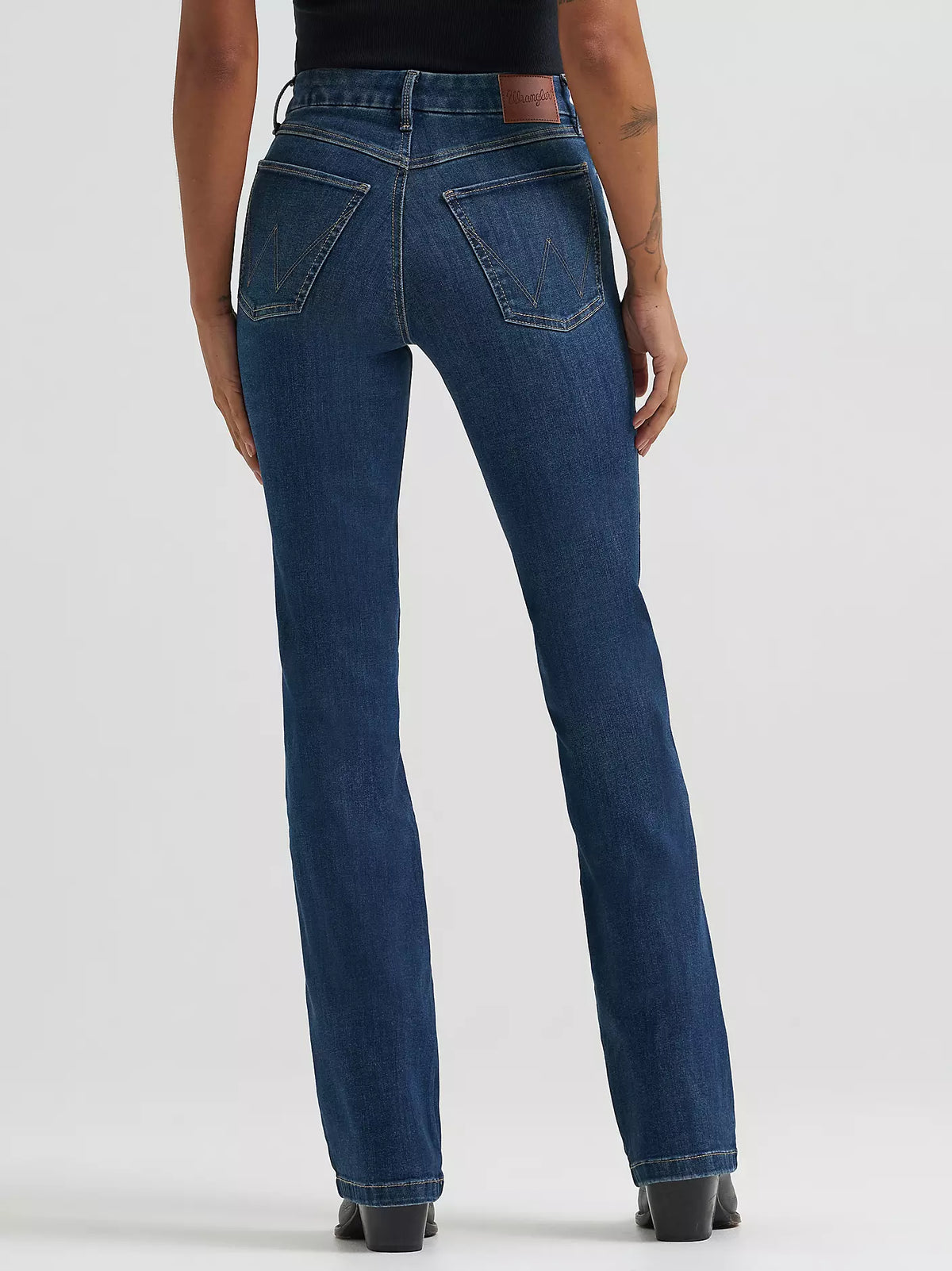 Wrangler 34" Leg - BESPOKE High Rise Bootcut Jean – Leighton Black