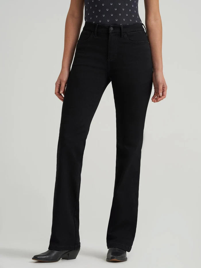 Wrangler 34" Leg - BESPOKE High Rise Bootcut Jean – Leighton Black