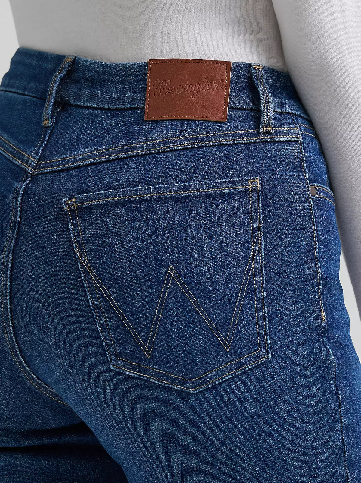 Wrangler 34" Leg - Ladies Bespoke Destiny Boot Cut Denim Jean – Medium Wash