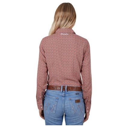 Wrangler - Women’s Libby Print Long Sleeve Shirt