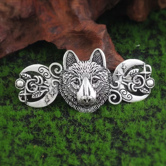 Nordic Wolf Totem Hair Clip