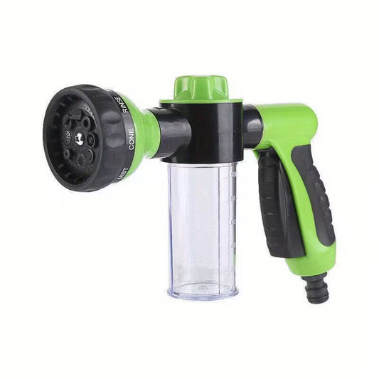 8-Mode Foam Sprayer Hose Nozzle with Soap Dispenser